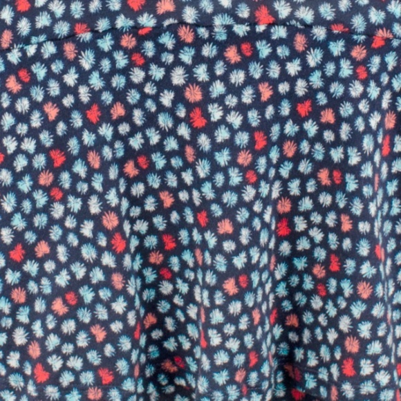 Michael Kors Womens Palm Sleeveless Ruffle Midnight Blue - Picture 6 of 6